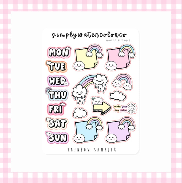 Rainbow Sampler | Mochi Stickers