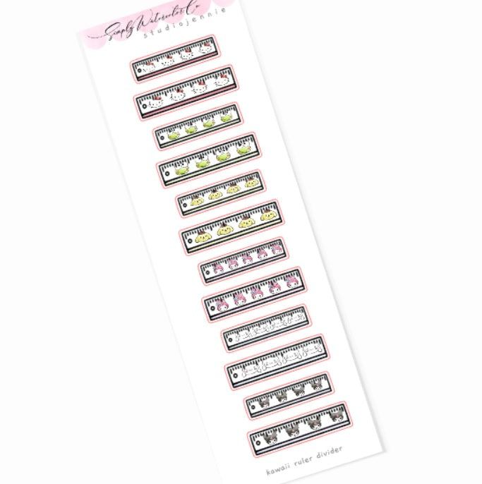 Kawaii Ruler Divider | Mini Deco