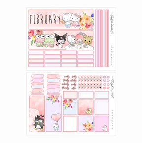 February (Hello Love) | A5 Monthly Kit