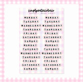 Letter- Days Small | Junk Deco