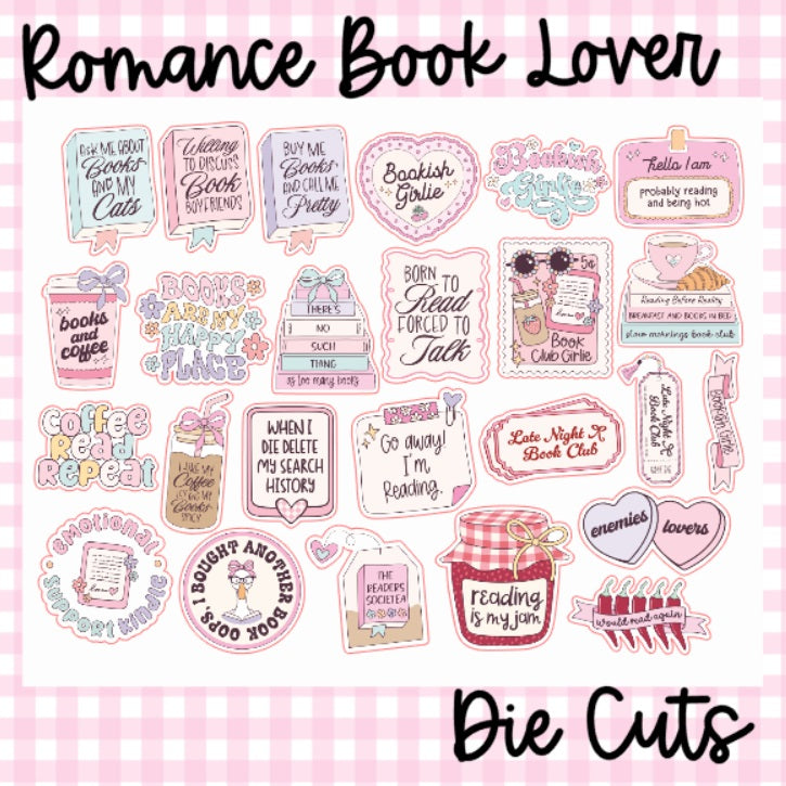 Romance Book Lover Pastel | Die Cuts/ Vinyls
