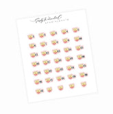 Honey Donut | Date Stickers