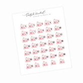 Snoop Pink | Date Stickers