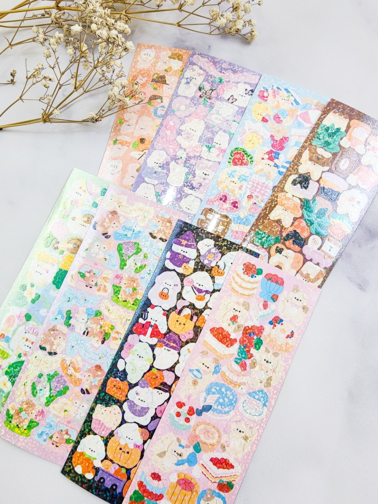 Cute Character Milk Cat Stickers