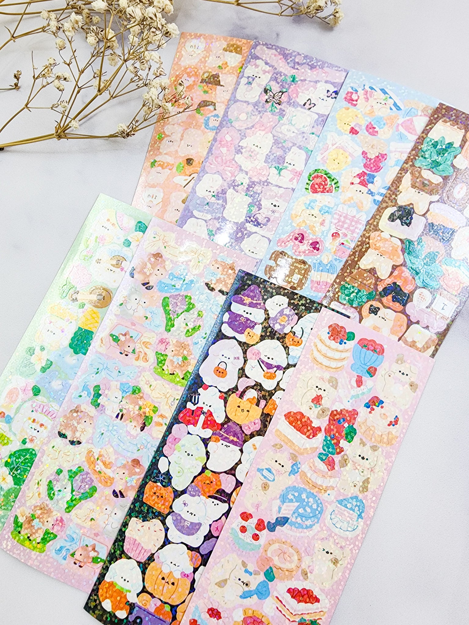 Cute Character Milk Cat Stickers