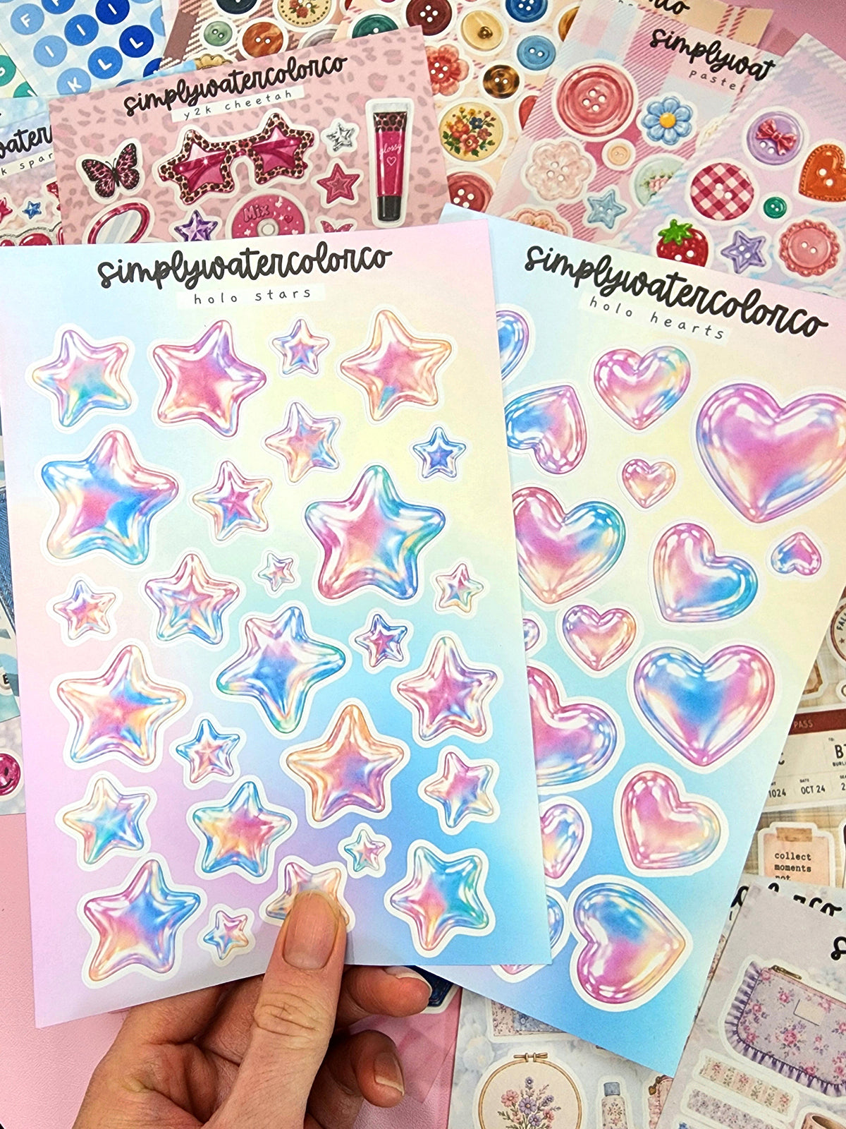 Holographic Hearts | Junk Deco