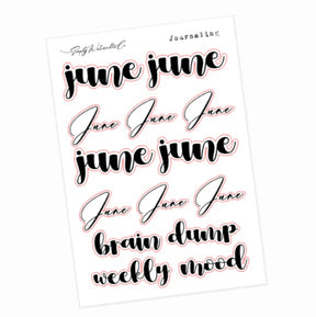 June | BUJO Monthly Kit