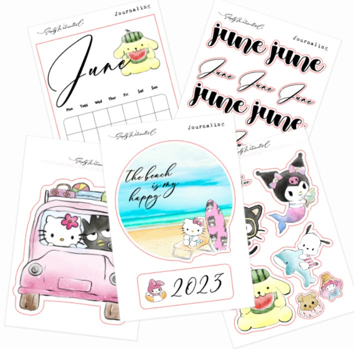 June | BUJO Monthly Kit