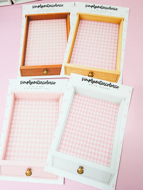 Drawers (Pink Gingham Liner) | Junk Deco