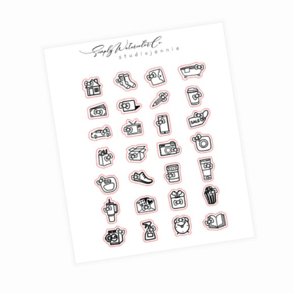 Kitty Bow Icons
