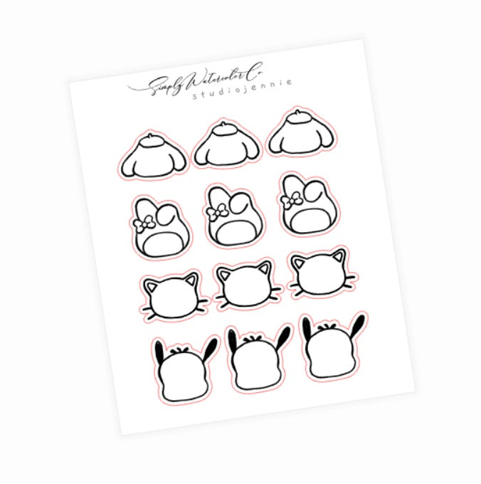 Kawaii Friends Labels