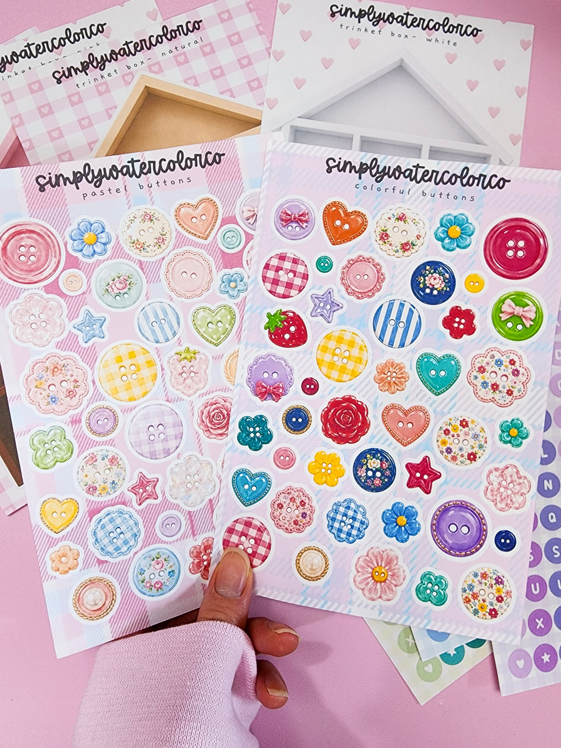 Pastel Buttons | Junk Deco