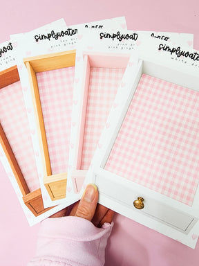 Drawers (Pink Gingham Liner) | Junk Deco