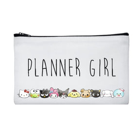 Planner Girl // Cotton Canvas Pouch