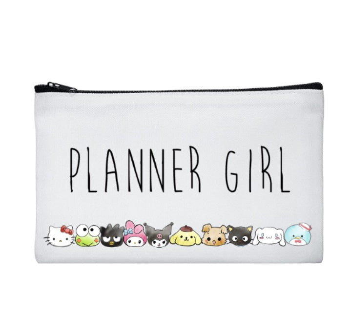 Planner Girl // Cotton Canvas Pouch