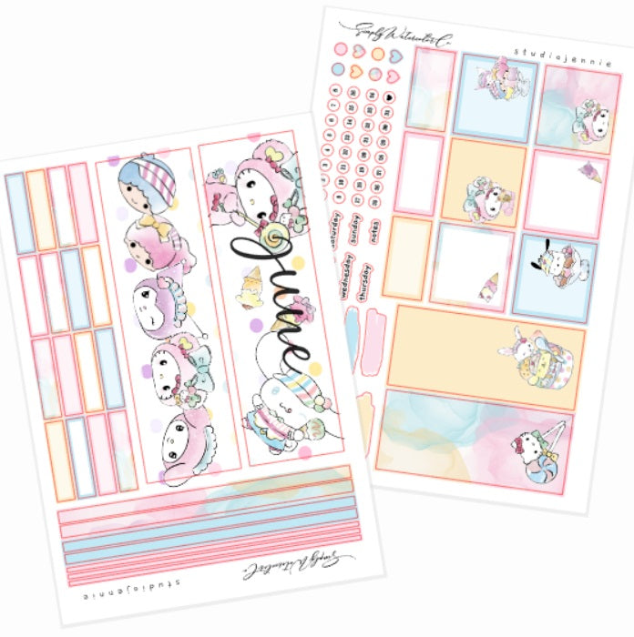 June (Sweet Scoop) | A5 Monthly Kit