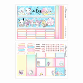 July (Poolside) | A5 Monthly Kit