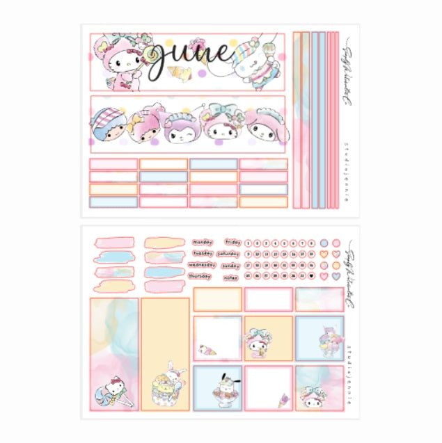 June (Sweet Scoop) | A5 Monthly Kit