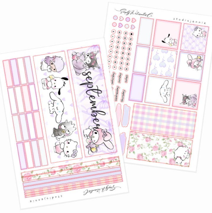 September (Periwinkle) | A5 Monthly Kit