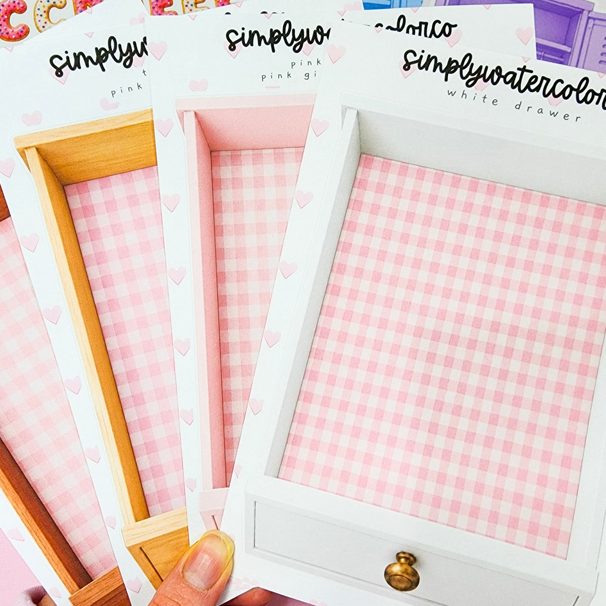 Drawers (Pink Gingham Liner) | Junk Deco