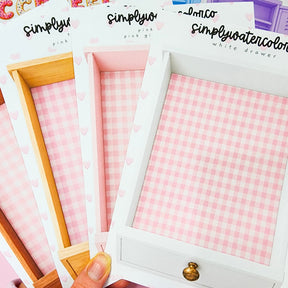 Drawers (Pink Gingham Liner) | Junk Deco