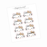 Orange Gingham Kitty | Date Covers