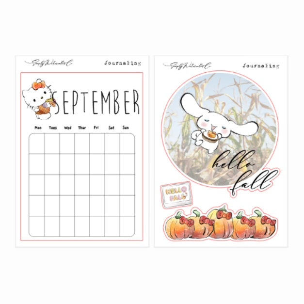 September (Fall) | BUJO Cover Page