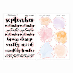 September | BUJO Monthly Kit