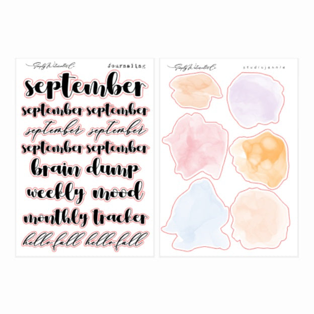 September | BUJO Monthly Kit