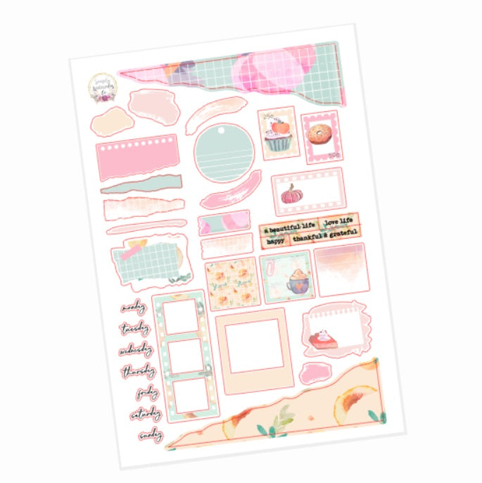 Peachy Pumpkin | Journaling Sampler