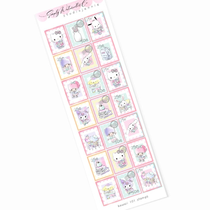 Kawaii 101 Stamps | Mini Deco