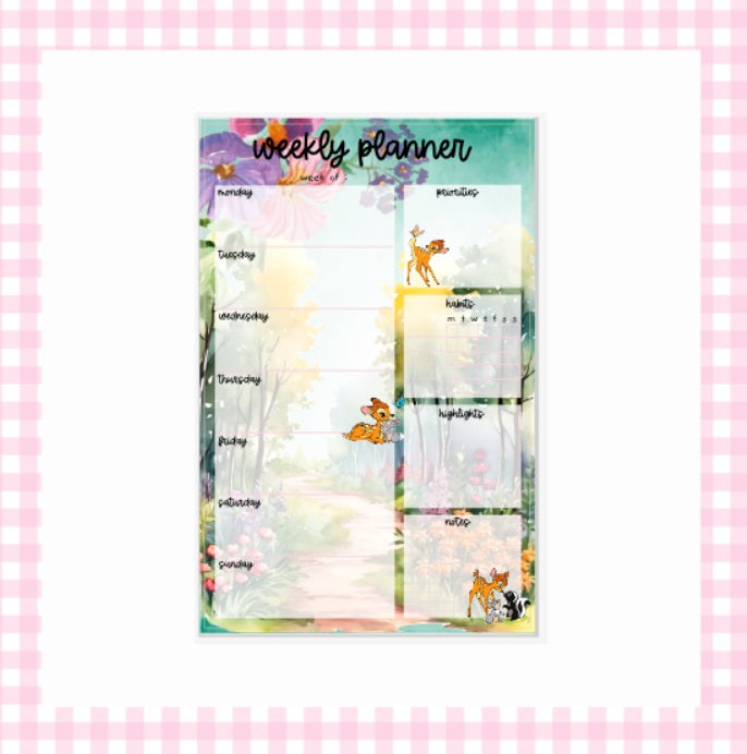 Fawn | WEEKLY Notepad