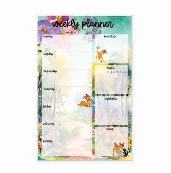 Fawn | WEEKLY Notepad