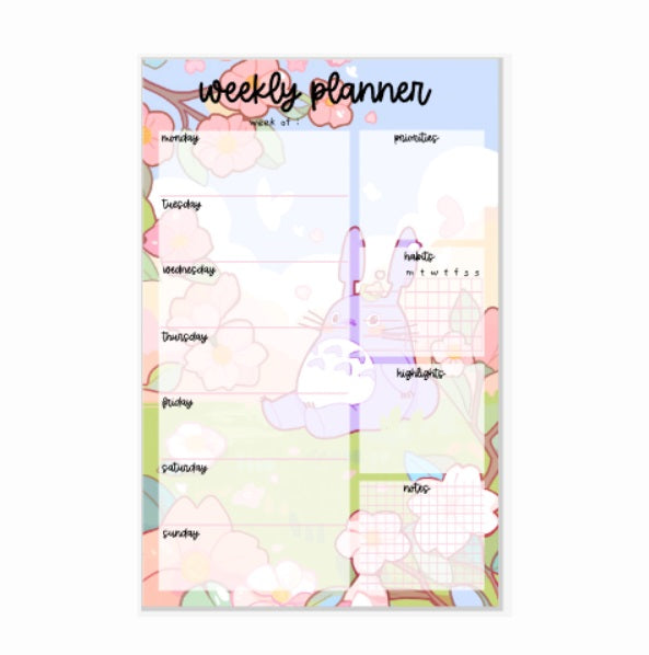 Toto Tulip | WEEKLY Notepad