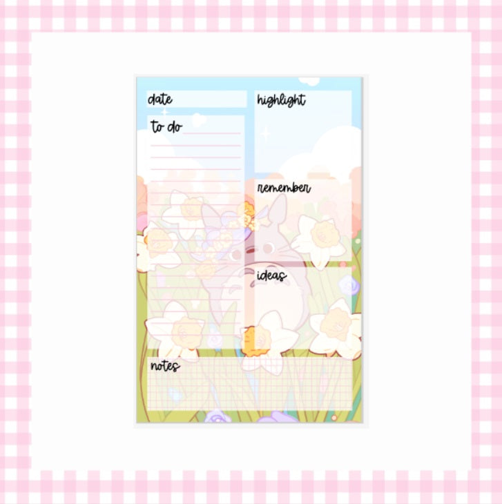Toto Tulip  DAILY Notepad