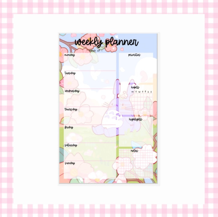 Toto Tulip | WEEKLY Notepad