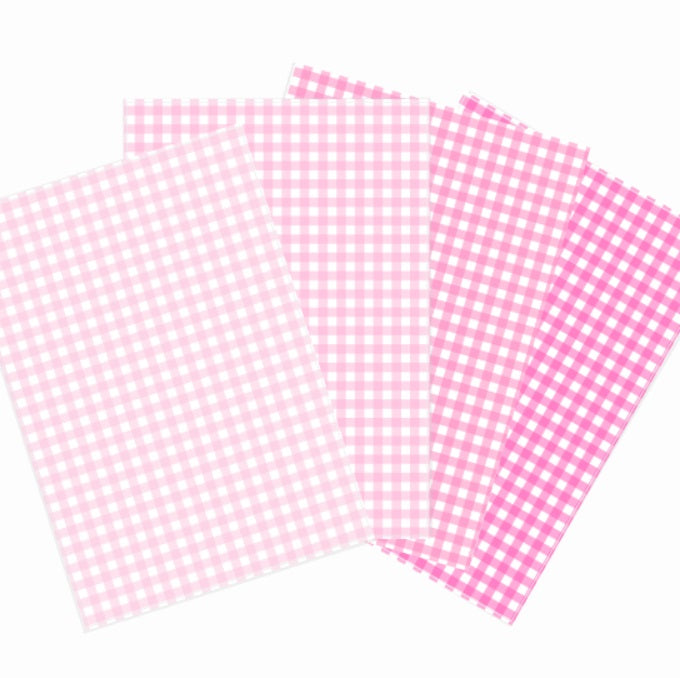 Pink Gingham | Scrapbook Papers