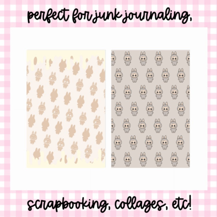 Choco Monsters | Scrapbook Papers