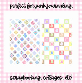 Rainbow Monsters | Scrapbook Papers