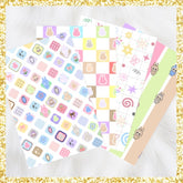 Rainbow Monsters | Scrapbook Papers