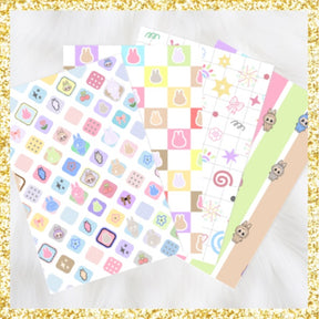 Rainbow Monsters | Scrapbook Papers