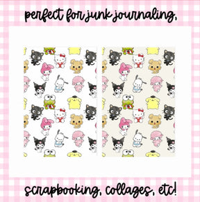 Hello Kawaii Floral | Scrapbook Papers