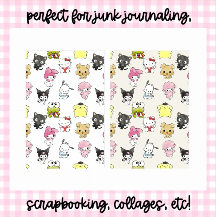 Hello Kawaii Floral | Scrapbook Papers