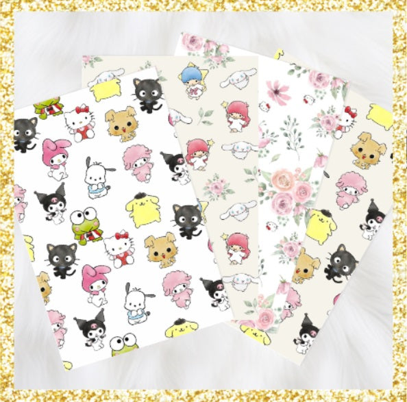 Hello Kawaii Floral | Scrapbook Papers