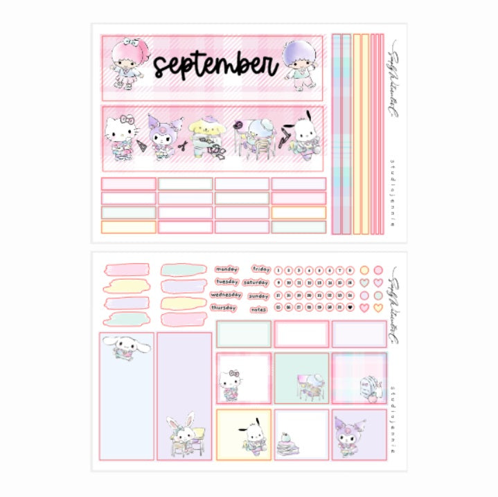 September | A5 Monthly Kit (Kawaii 101)