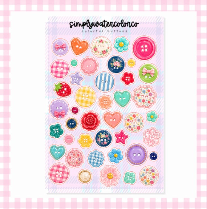 Colorful Buttons | Junk Deco