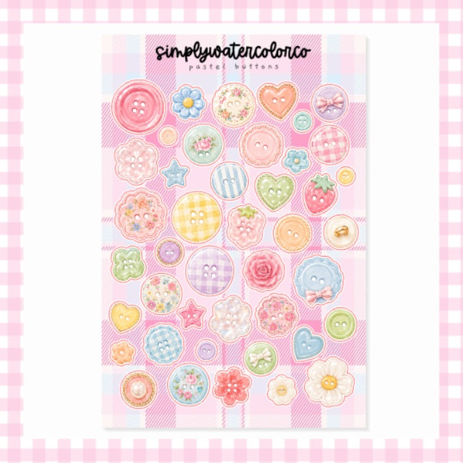 Pastel Buttons | Junk Deco