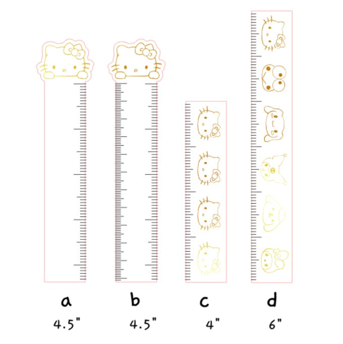 Acrylic Rulers (Gold Version)