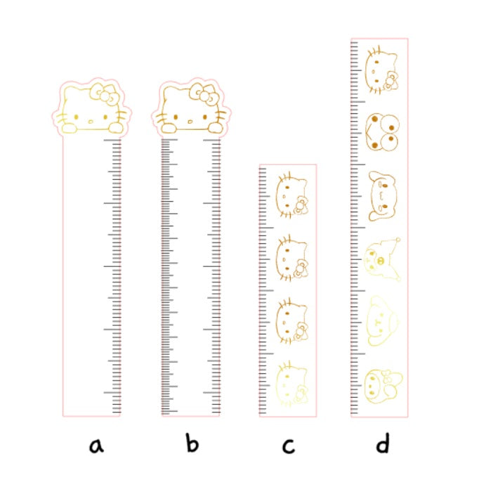 Acrylic Rulers (Gold Version)