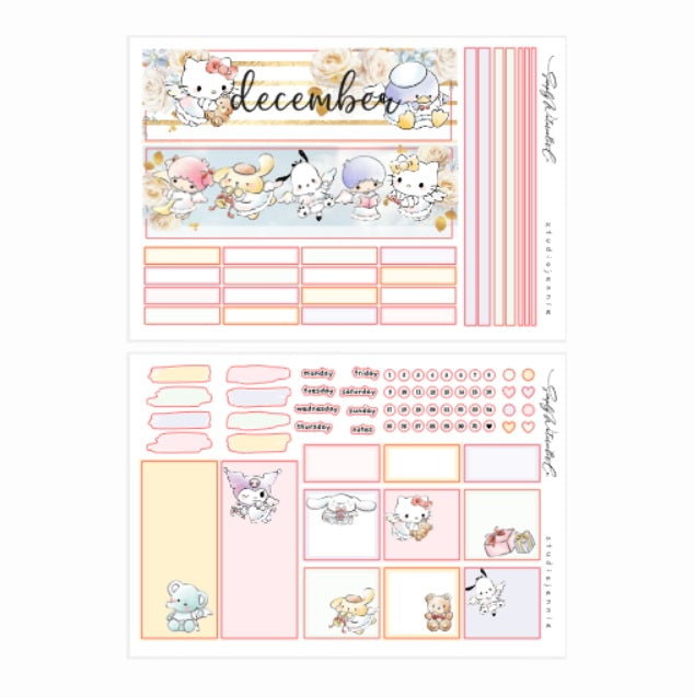 December (Angel) | A5 Monthly Kit
